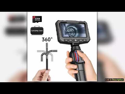 TwoWay Articulation Borescope 1080P 62MM HD Steerable Endoscope Camera with 43 INCH LCD Monitor For