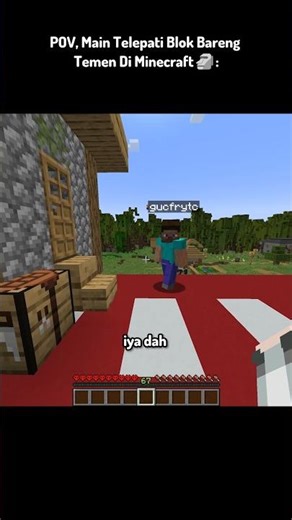 POV, Main Telepati Blok Bareng Temen Di Minecraft 🗿