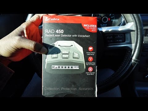 UNBOXING AND REVIEWING COBRA'S RAD 450 LASER DETECTOR (POLICE SCANNER)