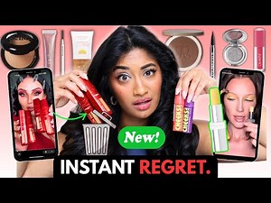 I Tested a Full Face of OVERHYPED New Makeup (this was awful)