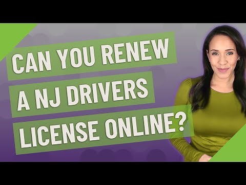 Can you renew a NJ drivers license online?