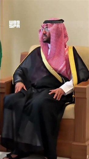 جانب من استقبال نائب أمير منطقة حائل رئيس جامعة الأمير مقرن.#واس