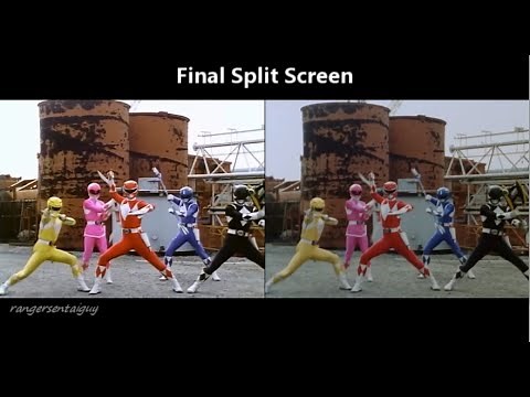 Power Ranger and Super Sentai Split Screen Comparison Editing Breakdown by rangersentaiguy