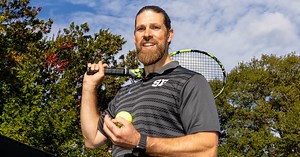 Sidwell’s Tennis Coach Does Wild Trick Shots