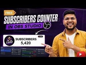 Live YouTube Subscriber Counter in OBS Studio (FREE & Easy)