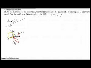 Physics 12 dynamics problem: pushing a block