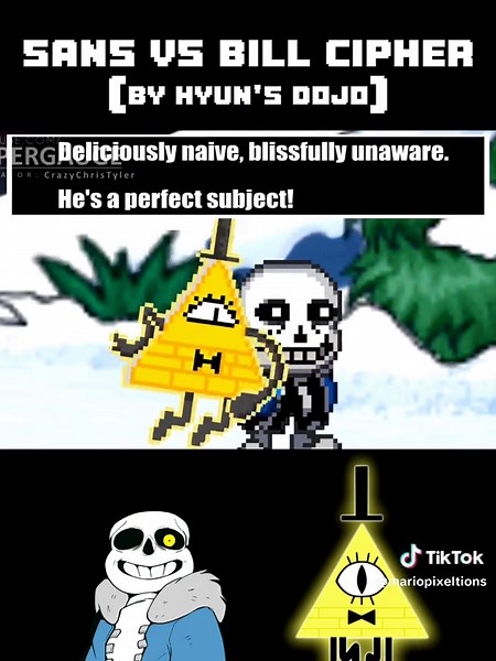 Sans vs Bill Cipher Animation by Hyun's Dojo