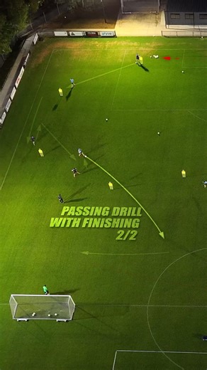 Passing Drill with Finishing | Pattern 2 at Avondale FC