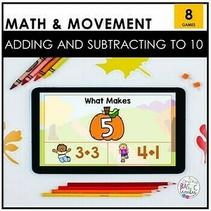 Brain Breaks with Math l Adding and Subtracting to 10