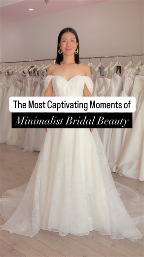 Simplicity isn’t about what’s missing, but about what’s just right. It’s the quiet details that make a minimalist wedding dress so captivating. . #minimalistweddingdress #modernbride #modernweddings #destinationweddingdress | Lovest Bridal Boutique