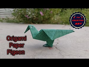 How To Make An Origami Pigeon 🐦 Paper Pigeon Folding 🐦 Origami Paper Craft Tutorial