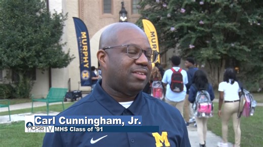 Murphy High alumni are proud of their school and excited about the 100th anniversary of its Carlen Street campus. On the first day of school, they came to campus to share that pride. #PerseverancePropelsProgress | Mobile County Public Schools