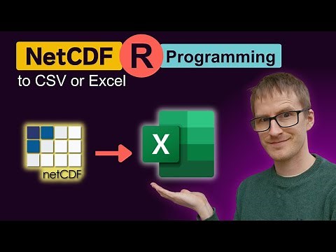 How to write a data from a NetCDF file to a CSV or Excel file using R