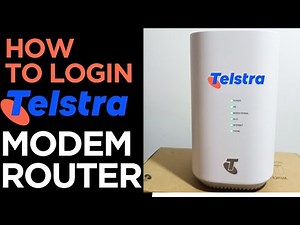 Telstra Modem Login to Change WIFI SSID & Passsword | Telstra Router login