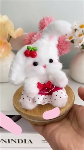 2 Pipe Cleaners = 2 Cute Animals! 🐰🍒 Fluffy Bunny & Puppy DIY | Twist Stick Craft FuzzyTwist Easy
