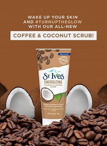 237K views · 5.5K reactions | Wakey wakey skin - here’s some coffee! ☕️ #TurnUpTheGlow with our ALL-NEW Coffee and Coconut Scrub, now available in stores and Lazada. | St. Ives | Facebook