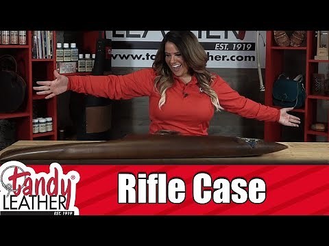 Making a Leather Rifle Case w/ a Pattern Pack