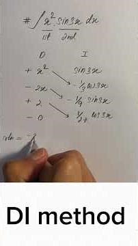 DI method (shortcut of integration by parts) 💯✨ #maths