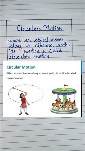 # Class 6th Science # Types of Motion # definition # Circular Motion with examples||