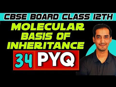 Molecular Basis of Inheritance | 34 PYQ | Class 12 |CBSE Board |Sourabh Raina