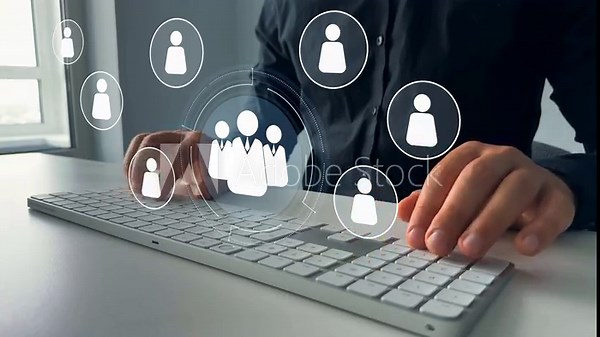 Organizational chart company hierarchy, roles, and team structure, showing connections between managers, employees, and departments for clear communication and workflow. Stock Video