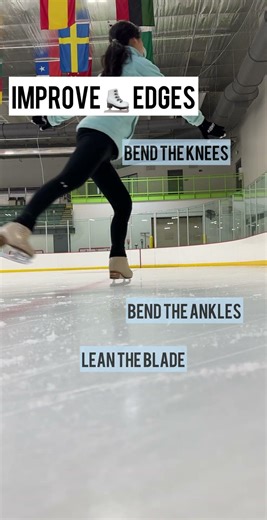Figure skating tips for better forward and backward edges #iceskating #figureskating #figureskater