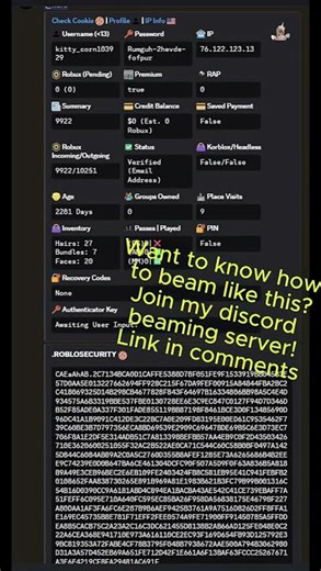 How to Beam,hack accounts in Roblox NEW ROBLOX BEAMING TUTORIAL PC https://discord.gg/CFYF5aAkvc