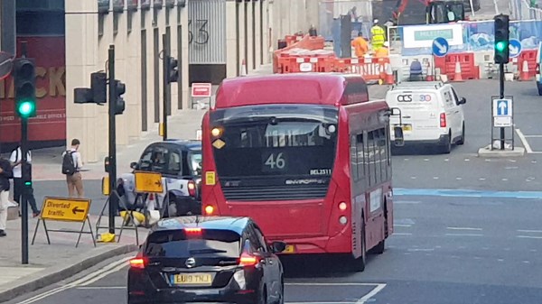 Do you like electric single deckers? This one is Route 46, operated by Metroline, on diversion.