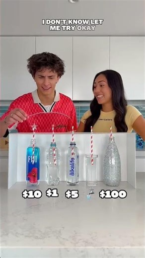 $100 Water vs $1 water Codel or mia blind test