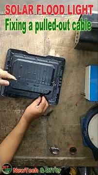 Solar Light Pulled-Out Cable/Wire! FIXed in Minutes! #solarlightrepair #diyeasy #SolarRepair #lights