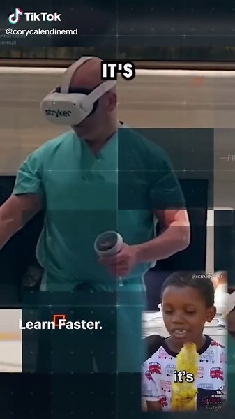 VR Improving Surgeons 💯 #virtualrealitysimulation #surgicaltraining #lifeofasurgeryresident #surgeontobe #robotickneereplacement #surgerysimulation #itscorn