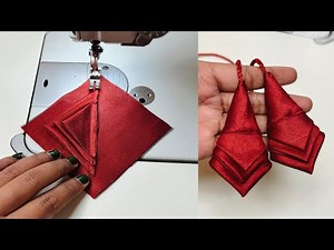 Simple Latkan Cutting and Stitching | How to Make Flower Latkan for Blouse | Latkan Design
