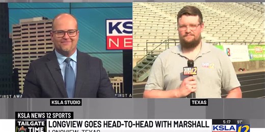 KSLA live ahead of Longview vs. Marshall football game on Sept. 5, 2025