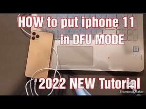 How To Put ANY iPhone 11 Model in DFU MODE iPhone 11 Pro, iPhone 11 Pro Max