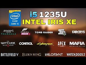 i5 1235U | Intel Iris Xe Graphics | Test in 14 Games in 2022 | HP Pavilion 15