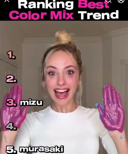 Ranking, best color mixed trend