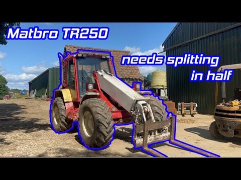 Replacing centre pivot on a Matbro TR250. Part 1. Disassembly