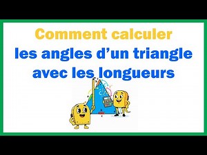 How to calculate the angles of a triangle using the lengths