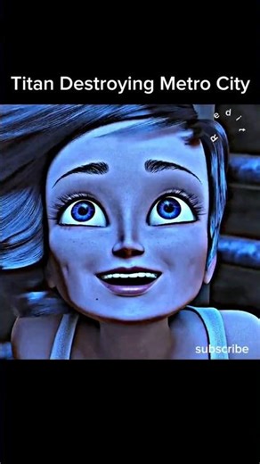 Titan Destroying the Metrocity, Megamind arrived | Megamind short # short #edit @radiant -edit