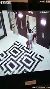 TO THE RESCUE: Harrowing surveilance video shows a doctor springing into action to rescue a dog whose leash got stuck in a moving elevator. https://cbsn.ws/2r6wpw3 | CBS Mornings