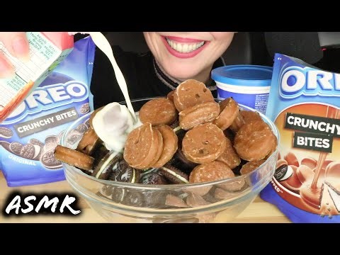 OREO COOKIES & MILK CEREAL PARTY 🍪🥛 | No Talking | ASMR Mukbang - 먹방 | Real Eating Sounds