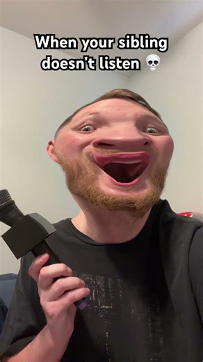 When your sibling doesn’t listen 💀 #Funny #Meme #Relatable #short