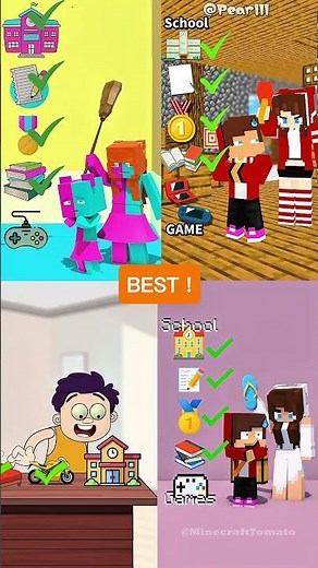 JJ Checklist No Game 🤔🤓 - MAIZEN Minecraft Animation #shorts