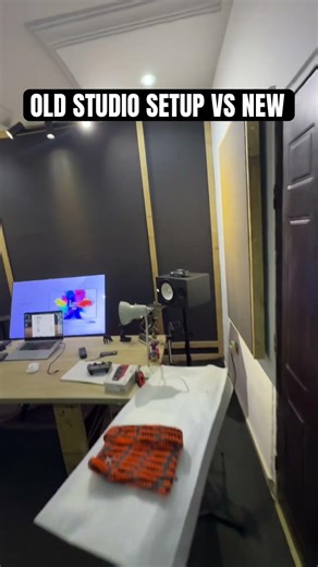 OLD STUDIO SET UP VS NEW #studiosetup #homestudio #fyp