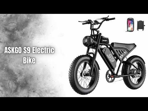 🔥 ASKGO S9 Electric Bike Review 2026 | 2500W Peak, 28MPH, 65-Mile Range & 16" Fat Tires