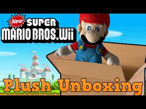 MSL: New Super Mario Bros Wii Mario Plush Unboxing - Mario Plush Unboxings