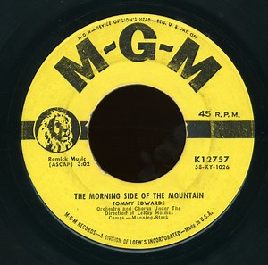 Tommy Edwards - The Morning Side Of The Mountain / Please Mr. Sun