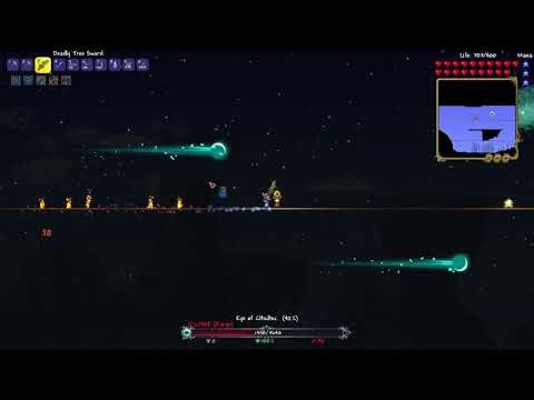 Eye of Cthulhu Boss Fight | Terraria Fargo's Soul Mod