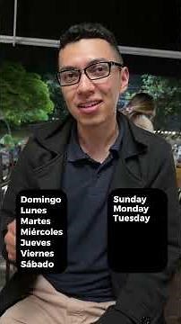 Días de la semana en inglés #shorts