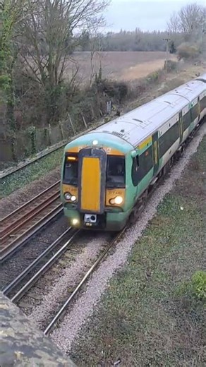 Class 377 at Mill Lane Bridge, Bedhampton, With A Tone.